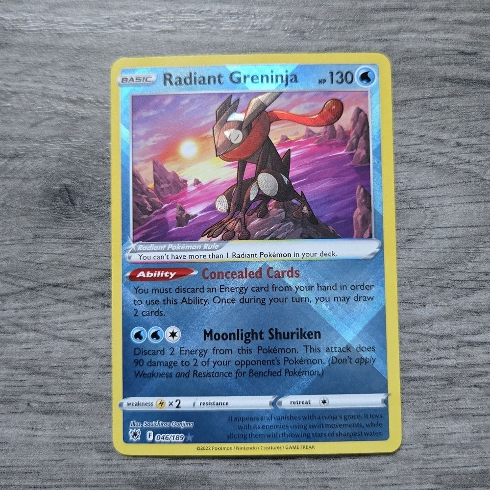 Radiant Greninja #46 Pokemon Astral Radiance Holo Card
